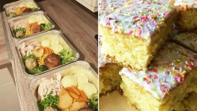 Roast dinners and cake