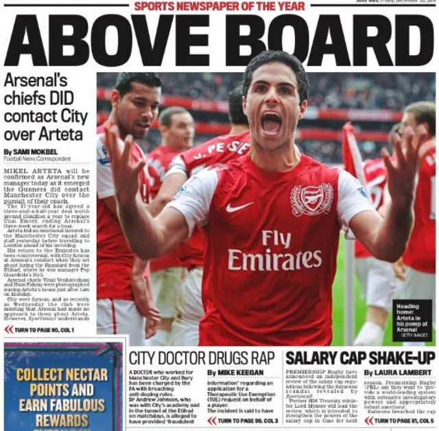 Daily Mail back page