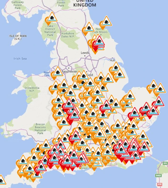 Flood map