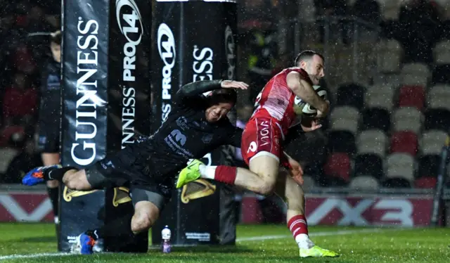 Gareth Davies goes over