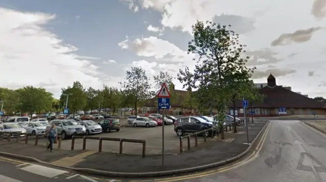 Car park at New Cross hospital