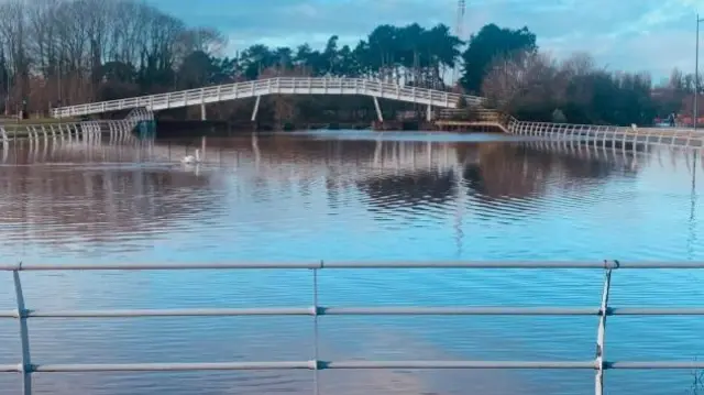 High river levels at the weekend in Worcester