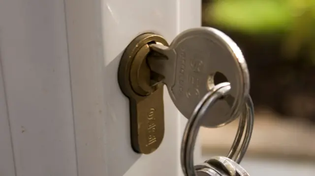 Key in door