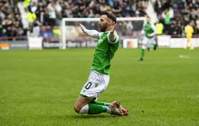 Hibs' goal hero Martin Boyle