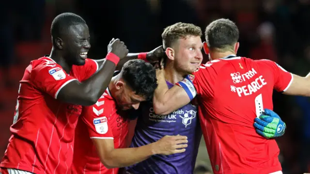 Charlton celebrate