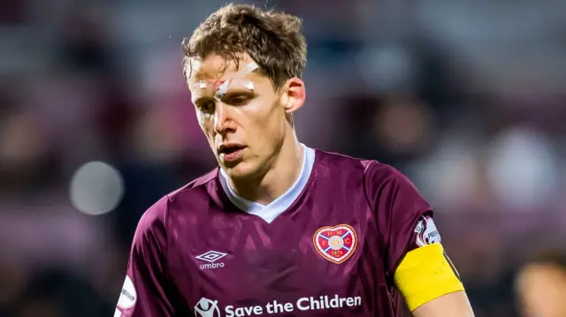 Hearts captain Christophe Berra