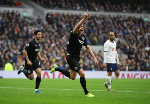 Adam Webster celebrates