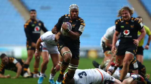 Nizaam Carr of Wasps this season