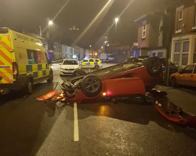 Car crash in Dairy House Road