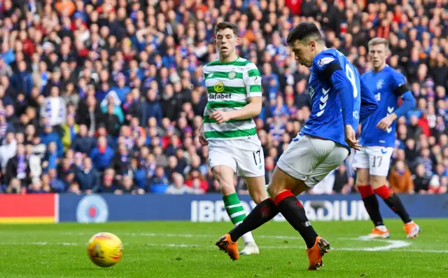 Ryan Jack scores the only goal in the last derby of 2018