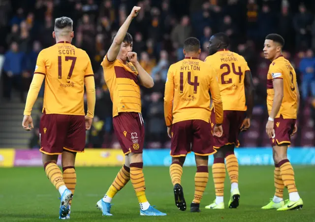 Motherwell lead through Chris Long's early goal