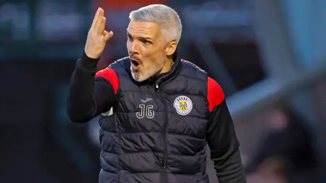 St Mirren manager Jim Goodwin