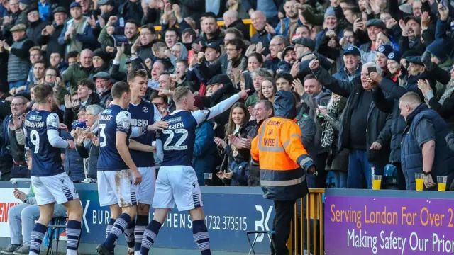 Aiden O'Brien celebrates scoring against Brentford