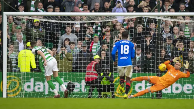 Allan McGregor saves from Ryan Christie