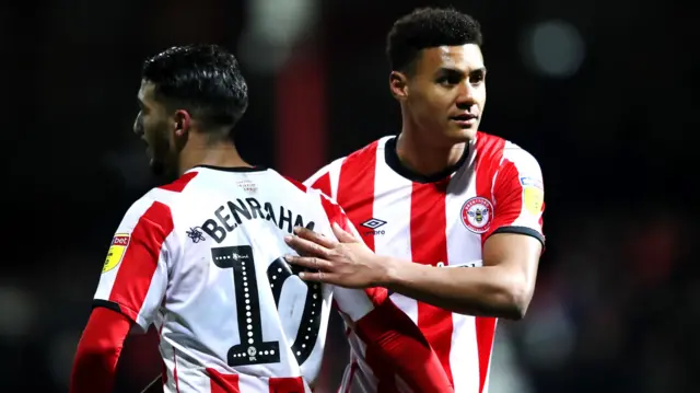 Said Benrahma and Ollie Watkins