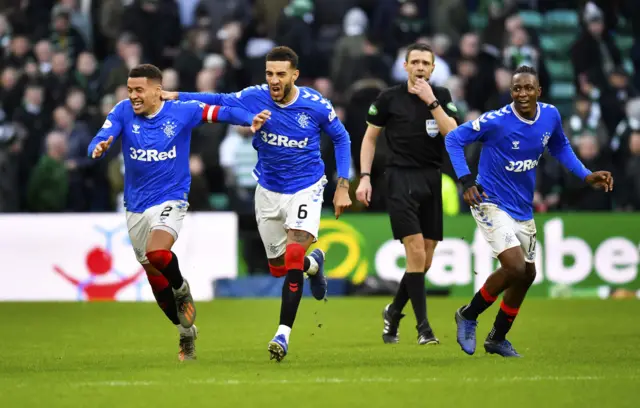 Rangers are just two points behind Celtic, with a game in hand