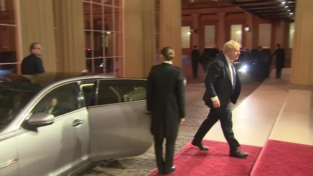 Boris Johnson at Buckingham Palace