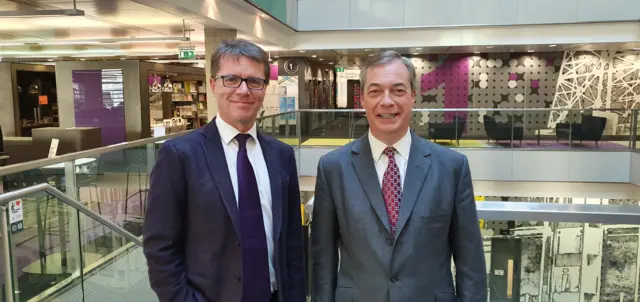 Nicky Campbell and Nigel Farage