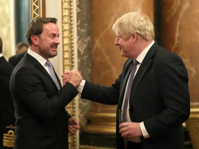 Boris Johnson and Xavier Bettel.