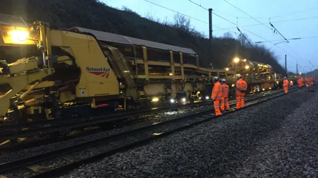 Track being replaced