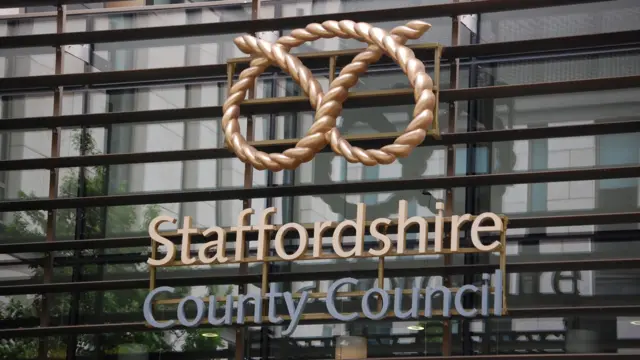 Sign for Staffordshire County Council