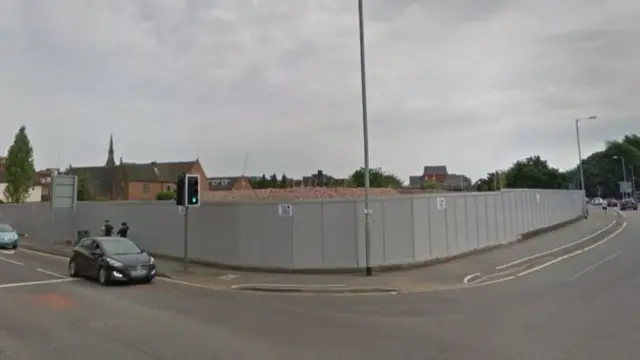 Area demolished for failed Friarsgate scheme in Birmingham Road