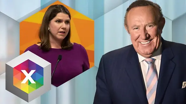 Lib Dem leader Jo Swinson and the BBC's Andrew Neil