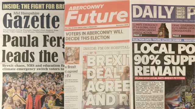 Newspaper-style election leaflets