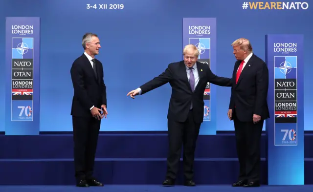 Prime Minister Boris Johnson with US President Donald Trump