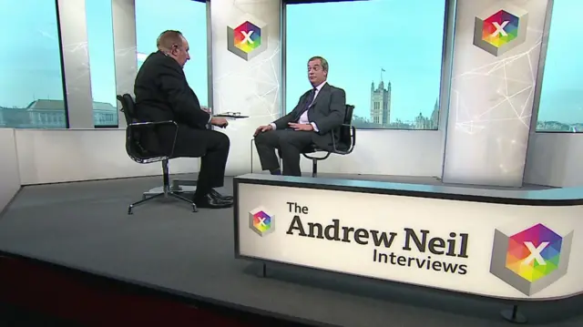 Andrew Neil and Nigel Farage