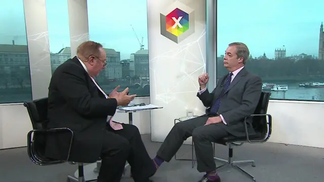 Andrew Neil and Nigel Farage