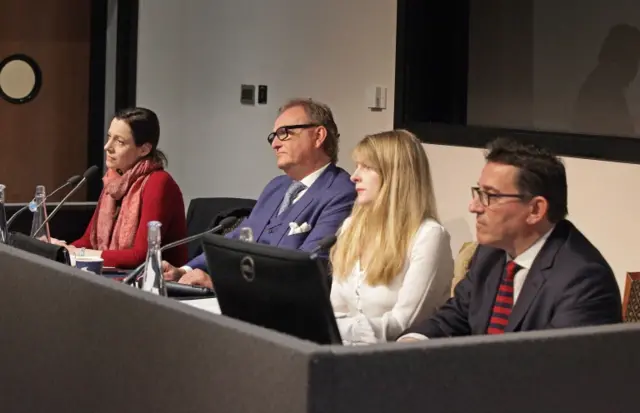 Annunziata Rees-Mogg, John Longworth, Lucy Harris and Lance Anisfeld