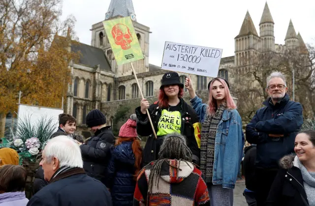 Protesters in Rochester