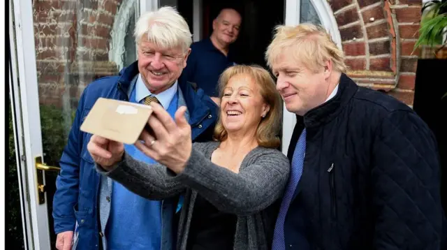 Boris Johnson on the campaign trail