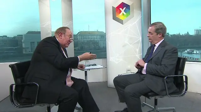 Andrew Neil and Nigel Farage