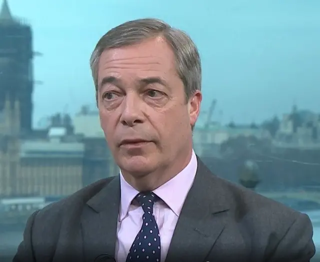 Brexit Party leader Nigel Farage