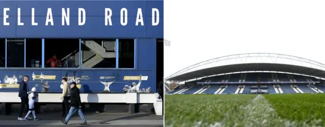 Elland Road and Johns Smith's Stadium