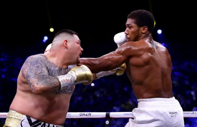 Anthony Joshua and Ruiz Jr