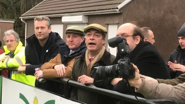 Nigel Farage in Ebbw Vale