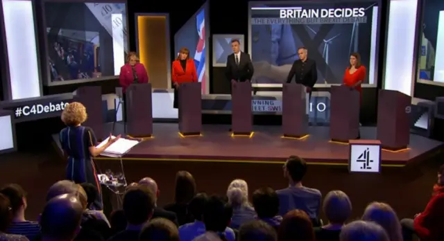 Channel 4 debate on Sunday night