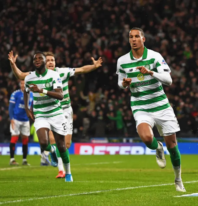 Christopher Jullien (right) celebrates his goal