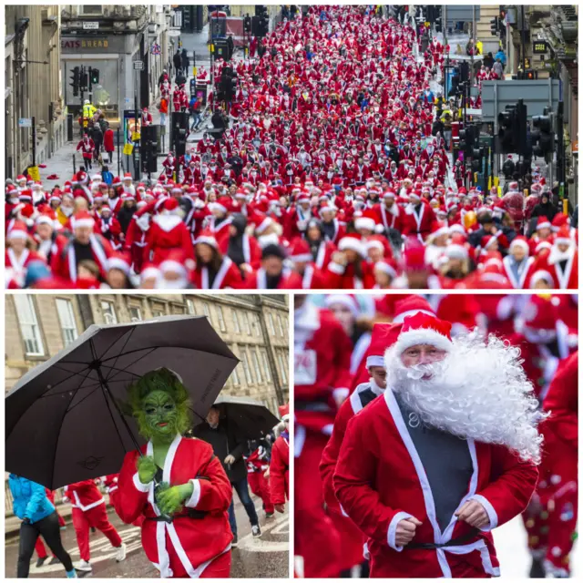 The Glasgow Santa dash