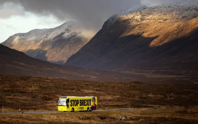 SNP bus in Glen Coe