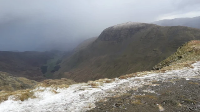 Hail on path