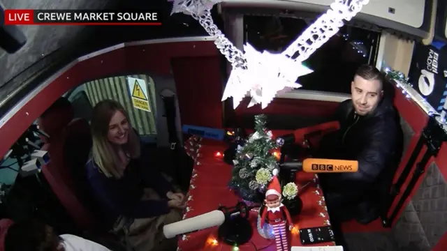 Inside the Newsbeat campervan