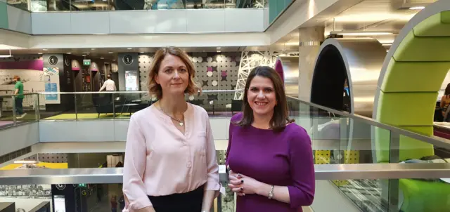 Rachel Burden and Jo Swinson