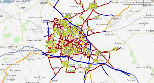 Gritting map