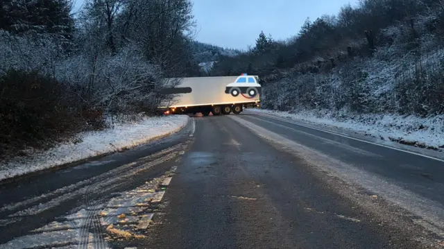 HGV crash