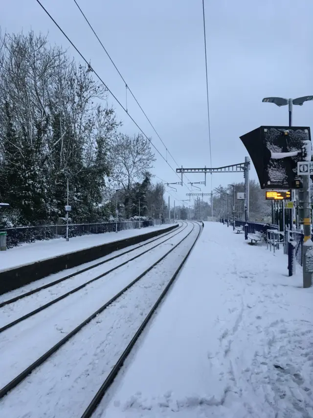 Woolhampton railway station in West Berkshire