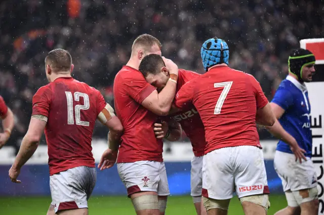 Wales celebrate